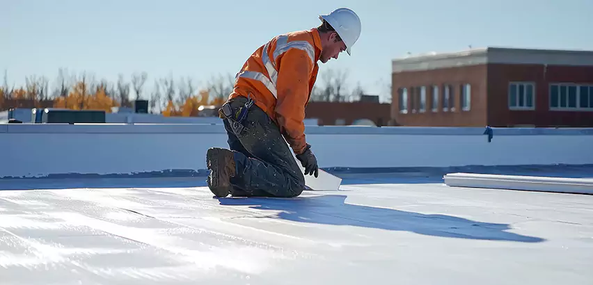 Flat Roof Drain Installation in Poway