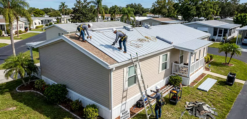 Mobile Home Metal Roof Replacement in Poway